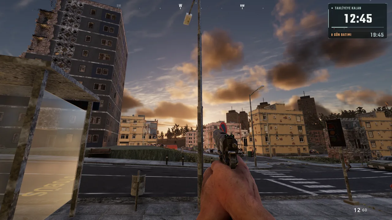 The town at golden hour